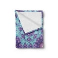 thumbnail image 2 of Purple Mandala Soft Flannel Fleece Throw Blanket, Geometric Mosaic Fractal Sign of Universe Graphic Art, Cozy Plush for Indoor and Outdoor Use, 70" x 90", Sky Blue Mauve, by Ambesonne, 2 of 5
