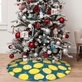 thumbnail image 5 of KLL 30" Christmas Tree Skirt Lemon Xmas Tree Skirts Mat for New Year Xmas Holiday Party Indoor Outdoor Home Decoration, 5 of 7