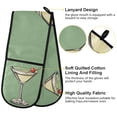 thumbnail image 2 of Yayeee Double Oven Mitt Kitchen Heat Resistant Baking 35" x7" Quilted Glove, Lemon Juice, 2 of 6