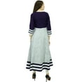 thumbnail image 3 of Phagun Quatrefoil Cotton Kurta Ethnic Designer Tunic Dress Anarkali Kurti, 3 of 5