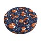 thumbnail image 1 of Disketp Cute Foxes Funda Redonda para Taburete, Funda de Cojín para Silla de Bar Suave y Elástica-13 inch, 1 of 7