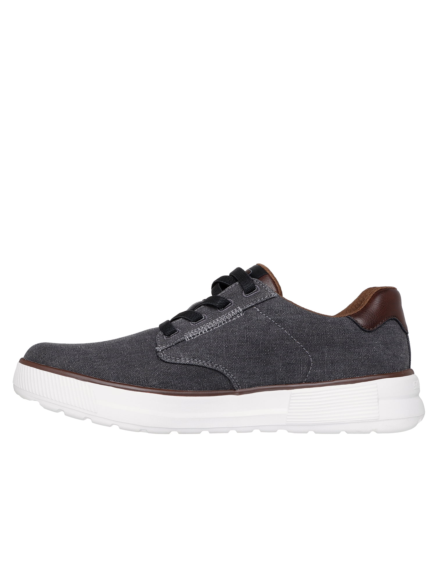 Sketchers Men's Relaxed Fit: Smooth Toe Canvas Bungee Lace Sneaker (Wide Width Available)