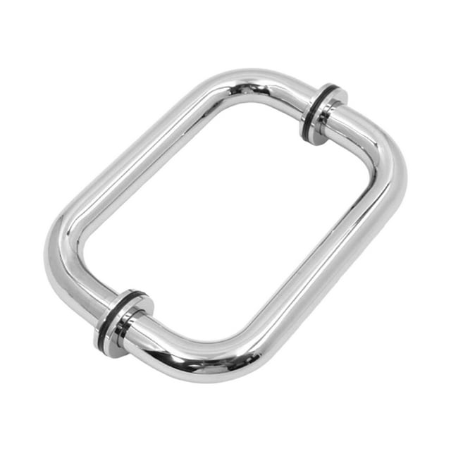 jifeng Poignée de Porte de Douche à Tirer vers l'Arrière pour Porte de Douche en Verre de 8 à 12 mm Argent B