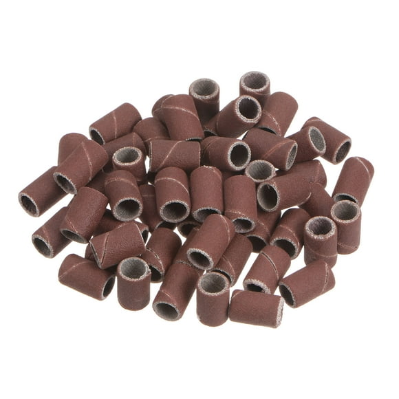 Unique Bargains 50 Packs Sanding Drums 1/4 Inch Mini Sanding Sleeves 600 Grit Sanding Bands for Drum Sander