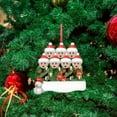 thumbnail image 4 of Fiudx Adorno Navideño Personalizado, Decoración Navideña de Pvc, Diseño Familiar Personalizable, Material Duradero, Ideal para Colgar En El Árbol, Ideal para Regalar, Tamaño 10 Cm, Edición 2021, 4 of 6