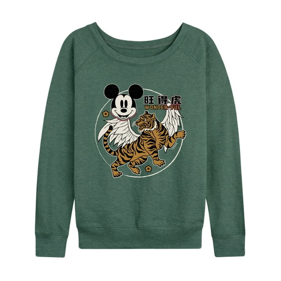 Mickey & Friends - Mickey Wonderful - Women's Lightweight French Terry Long Sleeve Shirt