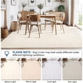 thumbnail image 3 of Modern Solid Area Rug 10x13 Machine Washable Rug for Living Room Non-Slip Stain Resistant Abstract Bedroom Rug Contemporary Throw Floor Carpet for Dining Room Solid Area Rug for Home Office, 3 of 9