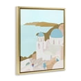 thumbnail image 2 of Stupell Industries Coastal Coastal Santorini Vibes Gold Floating Frame Canvas Art, 17 x 21, by Anna Quach, 2 of 8