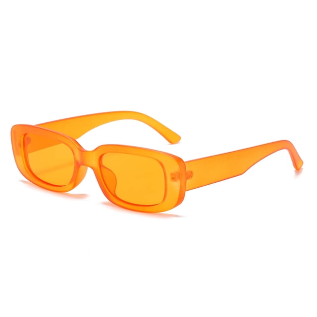 BUTABY Gafas de sol rectangulares para mujer, gafas de conducción retro de los años 90, marco cuadrado estrecho, protección UV400