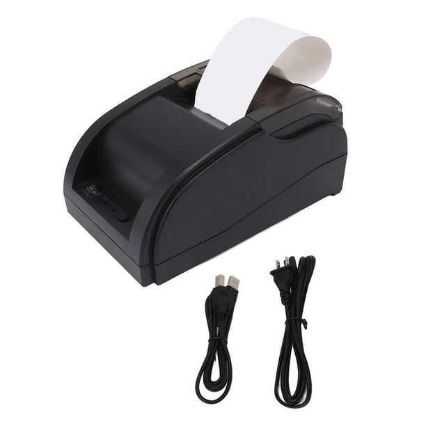 Impresora térmica de recibos Bluetooth portátil compacta Impresora térmica de recibos de 48 mm Entrega automática Recepción de pedidos Máquina de boletos Bluetooth 110-240 V Enchufe de EE. UU.