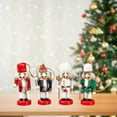thumbnail image 6 of Kokiya Wooden Nutcracker Christmas Nutcracker Ornament 10cm Collectibles Puppet Mini Figure for Weddings Indoor Party Favors Colorful, 6 of 9