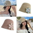 thumbnail image 4 of HOTYA Summer Straw Beach Hats For Women Floppy Uv for Protection for Sun Hats Foldable, 4 of 19