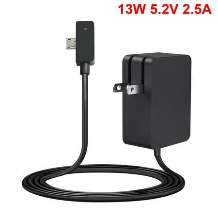 Surface 3 Charger 13W 5.2V 2.5A AC Power Adapter Cord Replacement for Surface 3 Model 1623 1624 1645 1657 Tablet with Micro USB Charging Cable 4.9ft
