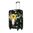thumbnail image 2 of Bingfone Sunflower Skull Boho Watercolor Background Luggage Cover Washable Suitcase Cover Protector Anti-Scratch Suitcase Cover Fits 18-32 Inch Luggage, 2 of 9