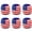 6PCS, variant on Chanana Patriotic Hand-Made Knitted Footbags, US Flag Shaped Crochet Hacky Ball, Sand Filled Premium Soft Foot Bag Outdoor Game & Beginners, Boost Coordination & Fun, Red White Blue