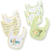 Gerber - Terry & Interlock Dribbler Bibs 6-Pack, Yellow