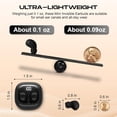 thumbnail image 4 of Mini Sleep Earbuds for Side Sleepers, Ultra-Light Bluetooth 5.3 Invisible Sleep Headphones with Comfortable Fit, LED Display Portable Case, Small Earphones for Sleep, Work & Sports (Black), 4 of 7