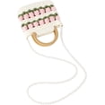 thumbnail image 5 of LinYooLi Women Drawstring Shoulder Bag Straw Weave Handbag Summer Beach Purse, 5 of 6