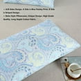 thumbnail image 3 of PERFEMET 100% Cotton Light-Teal Pillowcases 1000 Thread Count Blue Paisley Pillow Cases Set of 2 Pillow Cover (Queen, Light-Teal Paisley), 3 of 5