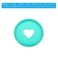 thumbnail image 4 of Unique Bargains Plastic Book Binding Discs Heart Binder Rings, Green, 22 Pack, 4 of 6