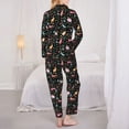 thumbnail image 6 of Goofa Cute Rabbit And Flower Printed Women’s 2 Piece Pajama Set Super,Pajamas Women's Long Sleeve Sleepwear Soft Button Down Loungewear Pjs Lounge Set Nightwear-X-Large, 6 of 9