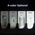 thumbnail image 3 of Mistaha Souris Sans Fil Double Mode 2.4G+Bluetooth5.1, Souris Ergonomique 3 Vitesses Réglable DPI Batterie Lithium Rechargeable 500mAh Intégrée, 3 of 8