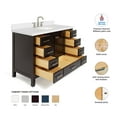 thumbnail image 3 of Ariel Cambridge 49 In. Oval Sink Vanity With White Quartz Countertop In Espresso, 3 of 10