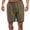 Brown, variant on Miluxas Men's Casual Loose High Waist Drawstring Elastic Waist Solid Shorts with Pockets Gray M(M)