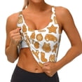 thumbnail image 4 of Lsque Christmas Elements Printed Women'S Sports Bra, Compression, Moisture Wicking, High-Impact Sports Bra For Women,Supportive sports bra-Small, 4 of 9