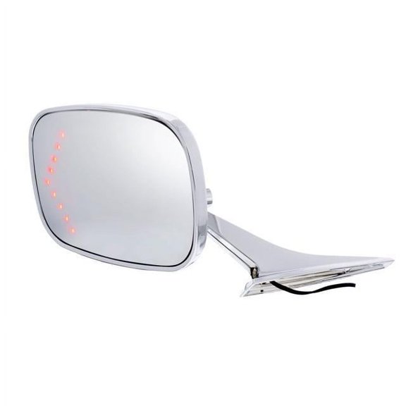 United Pacific 110296 Rectangular LED Mirror, 68-72 Chevy Car, LH