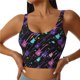 thumbnail image 1 of Balery Colorful Guitar Sujetadores deportivos con espalda cruzada para mujer, acolchados, sin costuras, de alto impacto, ideales para yoga, gimnasio, entrenamiento y fitness.-Large, 1 of 8