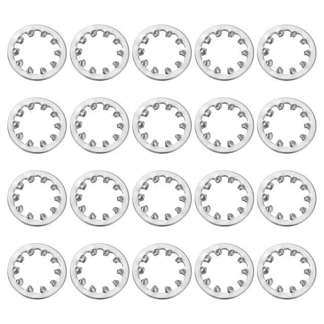 40Pcs SAE 3/8" 304 Stainless Steel Internal Tooth Lock Washer