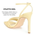 thumbnail image 4 of Journee Womens Louella Open Toe High Stiletto Dress Sandals, 4 of 7