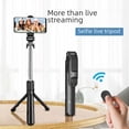 thumbnail image 1 of Soporte de luz para selfie con Bluetooth, soporte adicional, multifunción integrado, para disparo horizontal y vertical, palo de selfie inalámbrico para teléfono móvil, 1 of 4