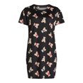 thumbnail image 6 of Joyspun Women’s Print Sleep Shirt with Short Sleeves, Sizes S/M-2X/3X, 6 of 6