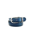 thumbnail image 4 of Womens Clamp Round Buckle On One-size-fits-all Plain Feather Edged Dress Belt Red, 4 of 7