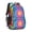 Red and Yellow, variant on Orange and Blue Tie Dye Pattern Backpack for School, Cute School Bag with Adjustable Shoulder Straps and Padded Back, 16.9"x12.6"x5.9"