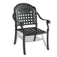 thumbnail image 6 of 5-Piece Set Of Cast Aluminum Patio Furniture With Blue Cushions, 6 of 9