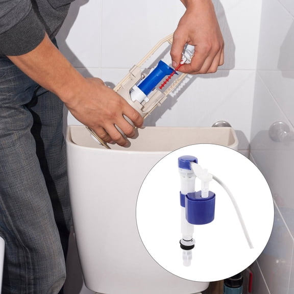 LOLIPPYY Bottom Entry Toilet Fill Valve Water Tank Valve PVC Multi Home Repair 1Pack