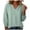 Mint Green, variant on 3/4 Length Sleeve Tops Womens V Neck Elastic Cuffs Ruched Shirts Casual Baggy Basic Tunic Blouses,Gray,XXL
