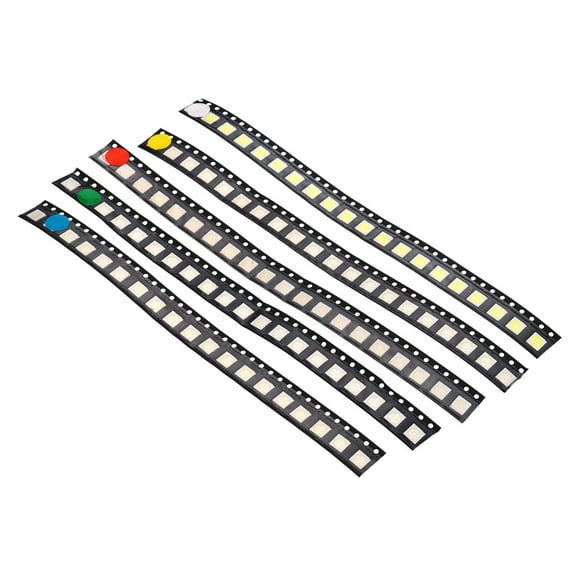 Uxcell 5050 Surface Mount Diode, 1.83V Light Emitting Diodes Chips, 5 Colors,100Pack