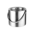 thumbnail image 2 of Toystoory Cubo de hielo fácil de usar de acero inoxidable para doméstico y profesional, elegante y funcional, fácil de limpiar Cocina y Comedor plata 2 litros, 2 of 6