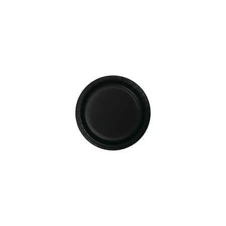 

7 inch Round Luncheon Plates Big Value Black Velvet Pack of 75 6 packs