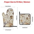 thumbnail image 2 of Sikiie Starfishes On Seashells Oven Mitts and Pot Holders, Silicone Oven Gloves, Heat Resistant Oven Mitts 4Pcs Set, 2 of 6