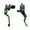 Green, variant on 1 Pair Motorcycle Brake Clutch Cylinder Reservoir Lever 7/8" Brake Clutch Pump Rod Break Lever Hydraulic Cylinder
