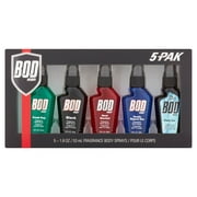 BOD Man Fragrance Body Sprays, 1.8 oz, 5 pack