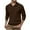 Brown, variant on Dovford Mens Long Sleeve Classic Polo Shirts Casual Fashion Polo Shirts Office Work Polo Shirts for Men