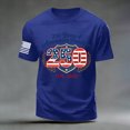 thumbnail image 4 of KPOPLK Men's 250 American Anniversary Short-Sleeve Shirt United States Patriotic Design with Comfortable Fabric Memorial Day Veteran Tributes（BlueXXL）, 4 of 5