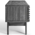 thumbnail image 2 of Modway Meuble TV Profil Bas 59 Pouces Style Mid-Century Modern en Charbon, 2 of 7
