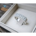 thumbnail image 3 of Cubic Zirconia / Sterling Silver 925 Ring / Rhodium plated Nickel-Free / MadDuckJewels RG1539 / Thailand Jewelry, 3 of 5